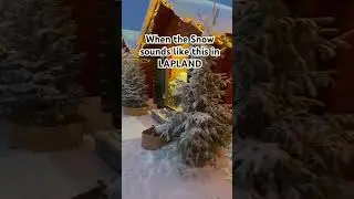 The sound of that sweet authentic Lapland snow ❄️ #lapland #snowsounds #snowasmr