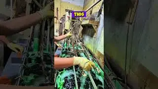 Satisfying metal transformation 🪙 (Credits: @alexchrome on TT) #shorts #chemistry #metal