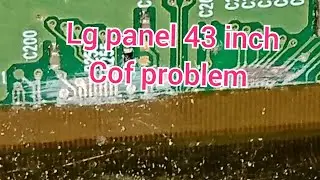 How to Lg 43 inch panel serviceing, panel cof short
