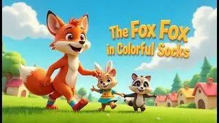 🧦🦊 The Fox with Colorful Socks | Fun Jungle Cartoon for Kids 🌈