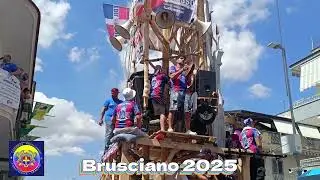 Festa dei Gigli Brusciano 2025 Uragano 10 girate + salita Bellini