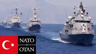 NATO. Ships of the Turkish Naval Forces at the Allied exercises in the Mediterranean Sea.