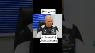 Steve Evans on the recall of Isaac Hutchinson #UTG