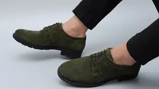 Suede Lace Up Shoes For Men