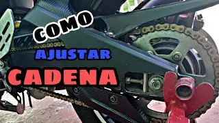 como ajustar la cadena de la moto 🏍😎💪