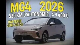 MG4 2026 : Une &eacute;lectrique &agrave; 9 400 &euro; avec batterie semi solide pour &eacute;craser BYD et VW !