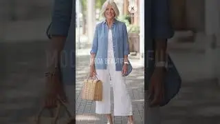 SE&Ntilde;ORAS BONITAS#shortsyoutube #moda#casual#looksfrescos#verano#mujeres60a&ntilde;os