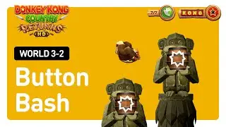 🌴 Donkey Kong Country Returns HD - Level 3-2 100% Walkthrough | All Puzzle Pieces & KONG Letters