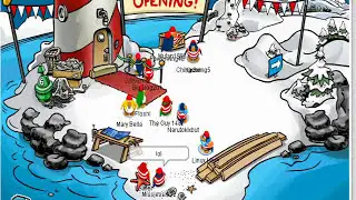 Linux Here in Club Penguin 4 - 2006 Lighthouse Grand Opening!