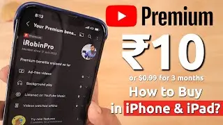 YouTube PREMIUM по цене 10 рупий или 0,99 доллара на iPhone и iPad 🔥 Как купить?
