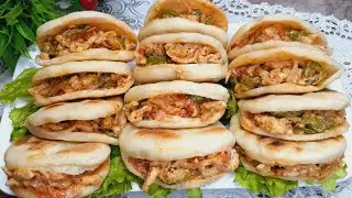 Mini Chicken Pockets Recipe | No Oven | Mini Chicken Shawarma Pockets
