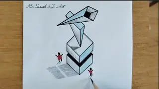 The top 3D Art easy drawing on paper | How to draw 3d 