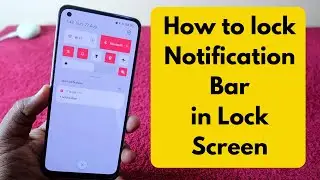 How to lock notification bar in lock screen on Realme phones