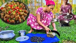 गांव की मशहूर घोंघा करी रेसिपी 😋 | Desi Village Cooking Vlog | Traditional Snail Curry Recipe