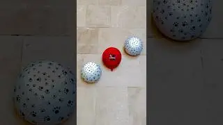 Red Emoji & With Doted 💩🤡👻 Balloons ASMR Popp #india #asmr #youtubeshorts #trendingshorts #viral