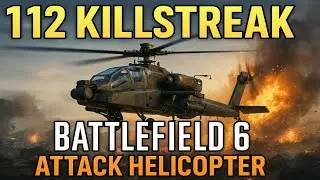 BF6 Attack Helicopter Kill Streak (112-0) ︱ Gunner & Pilot POV︱Manhattan Bridge