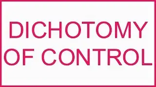 What is The Dichotomy of Control | Dichotomy of Control Explained Simply