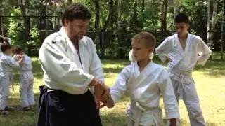 Семинар Айкидо для детей 9.06.13 фрагмент из тренировки