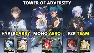 ToA 3.0 | Jiyan Iuno Ciaconna / Xiangli Yao Lynae SK / Galbrena Mortefi Verina | Wuthering Waves