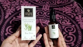 Good vibes acne serum. Tea tree oil. The best product for Pimples. 