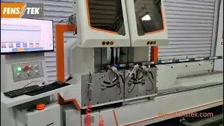 CNC double head cutting saw integrated with industrial computer, IADS550X4200