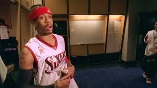 Allen Iverson speaks about wearing #6 at the 2002 All-Star Game in honor of Dr. J