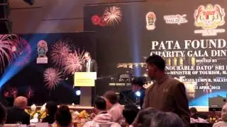 Thank you to the PATA Foundation at the Gala Dinner (2012)