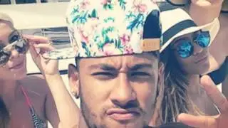 Neymar y Davi Lucca