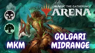 MKM / Колода Голгари мидрейндж / Golgari midrange deck. MTG arena / мета 2024