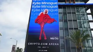 Kylie Minogue Tension Tour BIllboard Sunset Blvd Los Angeles California May 2, 2025 Concert Tonight