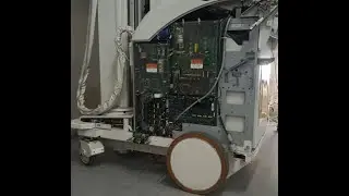 How to replace the batteries on a Shimadzu MobileArt medical x-ray machine