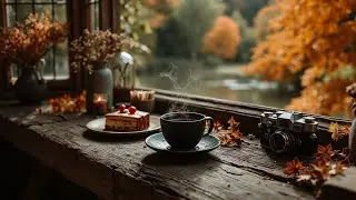 Gentle Autumn Piano Guitar ~ Peaceful Study Music ~ Relaxing Fall Vibes Meditation