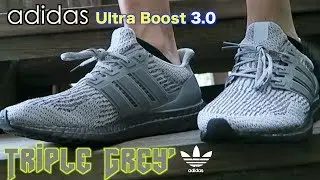 Adidas UltraBoost 3.0 Triple Grey ON FEET Review!!