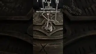 Viking Jewelry: Berserker Axe Necklace #shorts