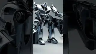 🎬 🔥 White Supercar Transforms Into Epic Robot | Ann Funny#SupercarRobot #RobotTransformation #short