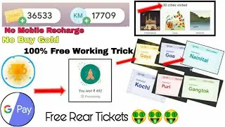Google Pay Rare Tickets Free Trick।Google Pay Go India Unlimited Tickets & Km।Google Pay