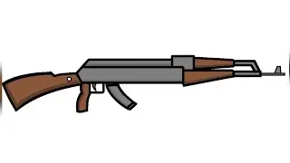 how to draw in ms paint | ms paint drawing cartoon | drawing of gun | ms paint| computer painting