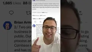 🚨WAR ON #CRYPTO HAS BEGUN! COINBASE TO BE SUED BY SEC 👀😱 #nfa #xrp #ripple #sec #cryptocurrency
