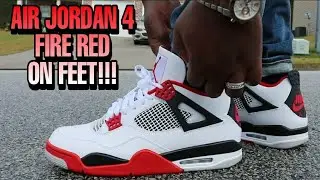 AIR JORDAN 4 FIRE RED 2020 ON FEET REVIEW!!! THEY'RE BACK!!!