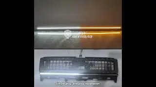White&Amber Light Grille Light For Toyota Land Cruiser Prado LC250 2024 2025 2026 #ledlights