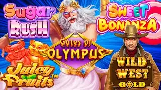 The OG's! Sweet Bonanza, Sugar Rush, Gates of Olympus, Wild West Gold and Juicy Fruits