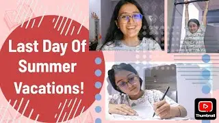 Last Day of Summer Vacations ❤️😅(SST work, exercise, raining 🌧)|Anshika Full Entertainment 