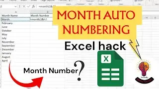 Формула месяца в Excel || Трендовые головоломки || Автоматический генератор номеров месяцев #exce...