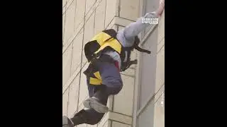 Controlled descent device aids fire escape