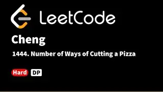 LeetCode 1444. Number of Ways of Cutting a Pizza