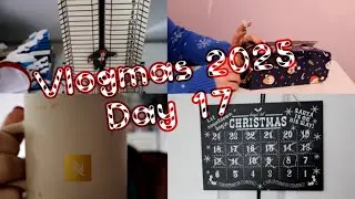Vlogmas Day 17 - Christmas Wrapping, Coffee Creations & Realising How Much Is Left Before Christmas!