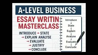 A Level Business Essay Writing Masterclass - State, Explain, Analyse, Evaluate, Justify & Conclude