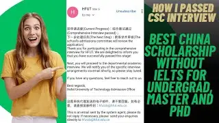 CSC Interview Success! | Beginning Steps to Pass Your Interview! (Part 1) #youtube #cscscholarship
