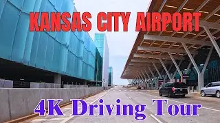 4K Highway Driving Tour | Kansas City |  International Airport (MCI) | USA | Travel Vlog | 2025