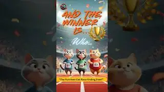 Cat And the Winner Is&hellip;?! 🏁😂 | The Funniest Cat Race Ending Ever! #shorts #shortvideo #cat
